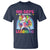 100 Days Of School T Shirt Rainbow Dabbing Unicorn Magic Learning Girls Gift - Wonder Print Shop