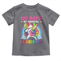 100 Days Of School Toddler T Shirt Rainbow Dabbing Unicorn Magic Learning Girls Gift
