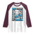 100 Days of School 100th Day Dinosaur Raglan Shirt