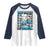 100 Days of School 100th Day Dinosaur Raglan Shirt