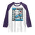 100 Days of School 100th Day Dinosaur Raglan Shirt