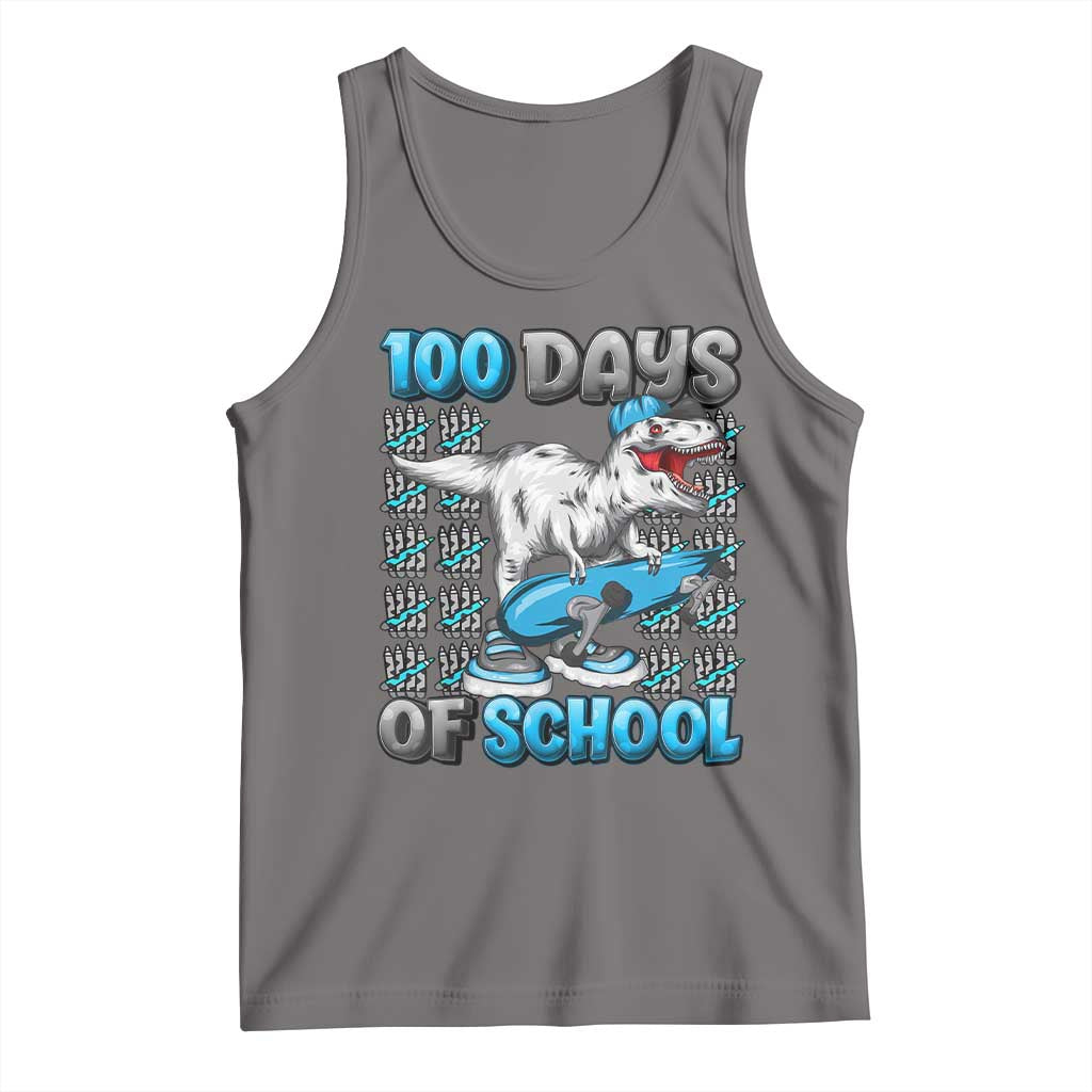100 Days of School 100th Day Dinosaur Tank Top
