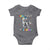 100 Days Of School Baby Onesie Funny Cool Dinosaur Trex 100 Days Smarter