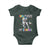 100 Days Of School Baby Onesie Funny Cool Dinosaur Trex 100 Days Smarter