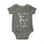 100 Days Of School Baby Onesie Funny Cool Dinosaur Trex 100 Days Smarter