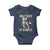 100 Days Of School Baby Onesie Funny Cool Dinosaur Trex 100 Days Smarter