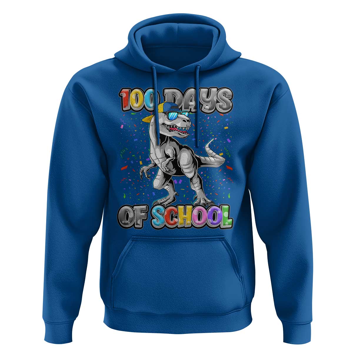 100 Days Of School Hoodie Funny Cool Dinosaur Trex 100 Days Smarter
