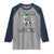 100 Days Of School Raglan Shirt Funny Cool Dinosaur Trex 100 Days Smarter