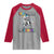 100 Days Of School Raglan Shirt Funny Cool Dinosaur Trex 100 Days Smarter