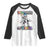 100 Days Of School Raglan Shirt Funny Cool Dinosaur Trex 100 Days Smarter