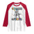 100 Days Of School Raglan Shirt Funny Cool Dinosaur Trex 100 Days Smarter