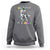 100 Days Of School Sweatshirt Funny Cool Dinosaur Trex 100 Days Smarter - Wonder Print Shop
