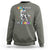 100 Days Of School Sweatshirt Funny Cool Dinosaur Trex 100 Days Smarter - Wonder Print Shop