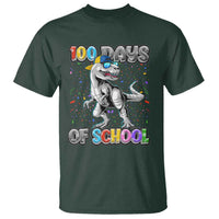 100 Days Of School T Shirt Funny Cool Dinosaur Trex 100 Days Smarter - Wonder Print Shop