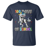 100 Days Of School T Shirt Funny Cool Dinosaur Trex 100 Days Smarter - Wonder Print Shop