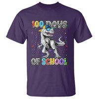 100 Days Of School T Shirt Funny Cool Dinosaur Trex 100 Days Smarter - Wonder Print Shop