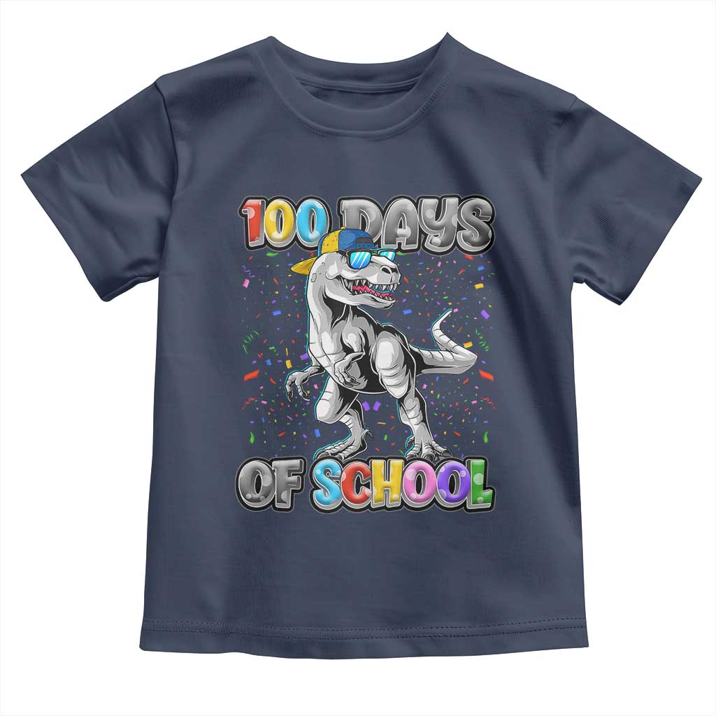 100 Days Of School Toddler T Shirt Funny Cool Dinosaur Trex 100 Days Smarter