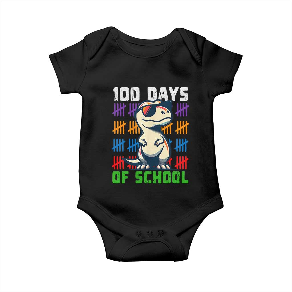 100 Days of School 100th Day Dino Baby Onesie