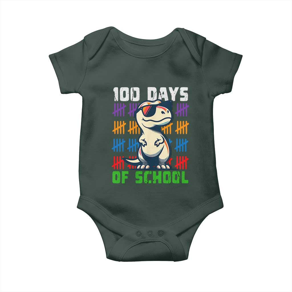 100 Days of School 100th Day Dino Baby Onesie