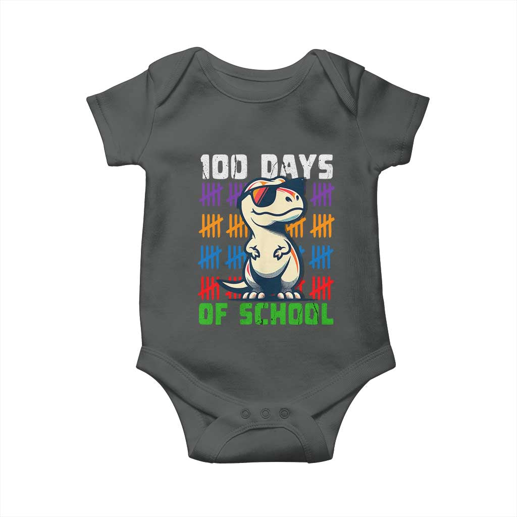 100 Days of School 100th Day Dino Baby Onesie