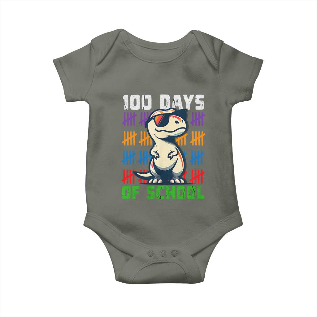 100 Days of School 100th Day Dino Baby Onesie