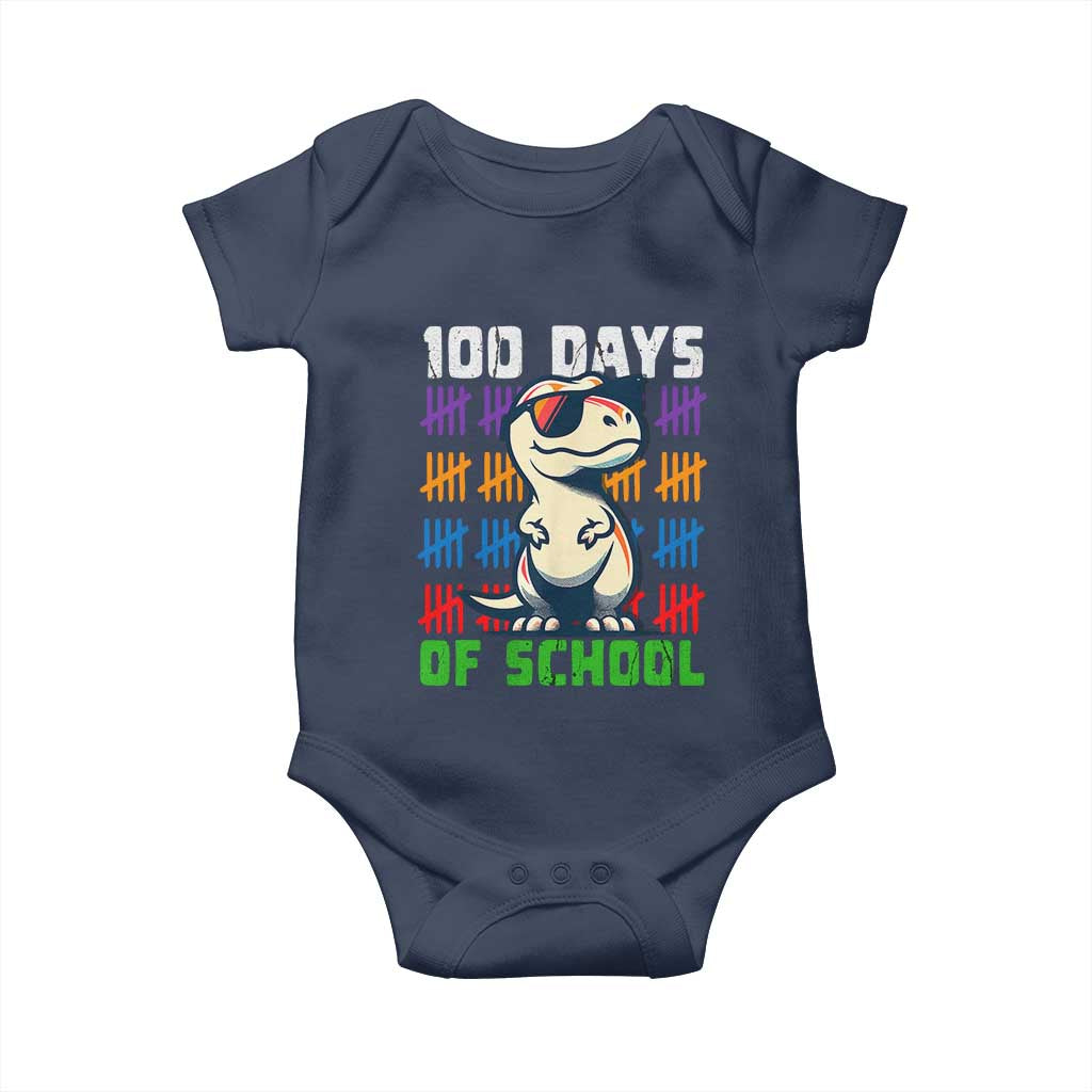 100 Days of School 100th Day Dino Baby Onesie