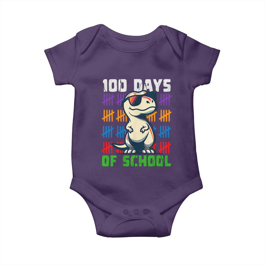 100 Days of School 100th Day Dino Baby Onesie