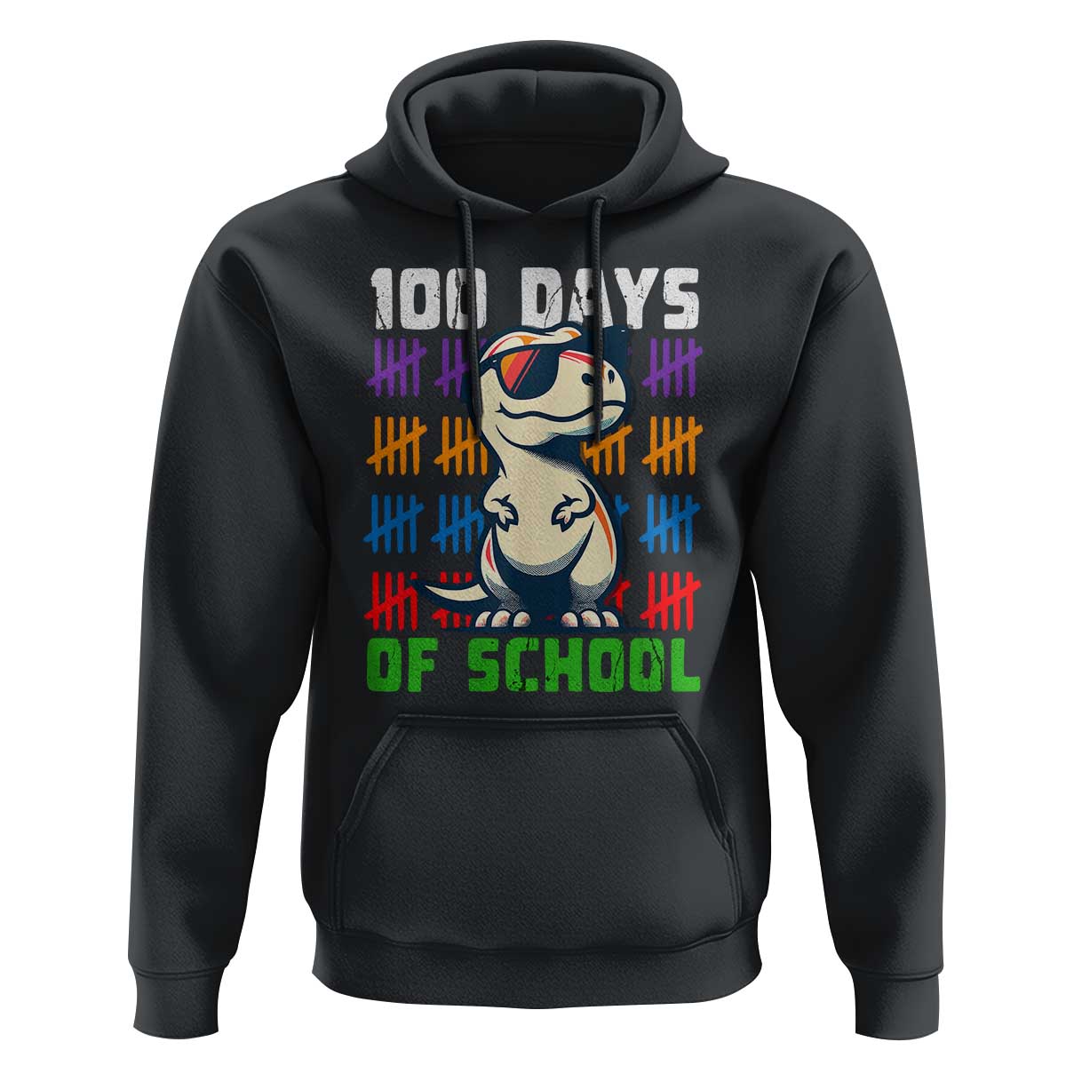 100 Days of School 100th Day Dino Hoodie