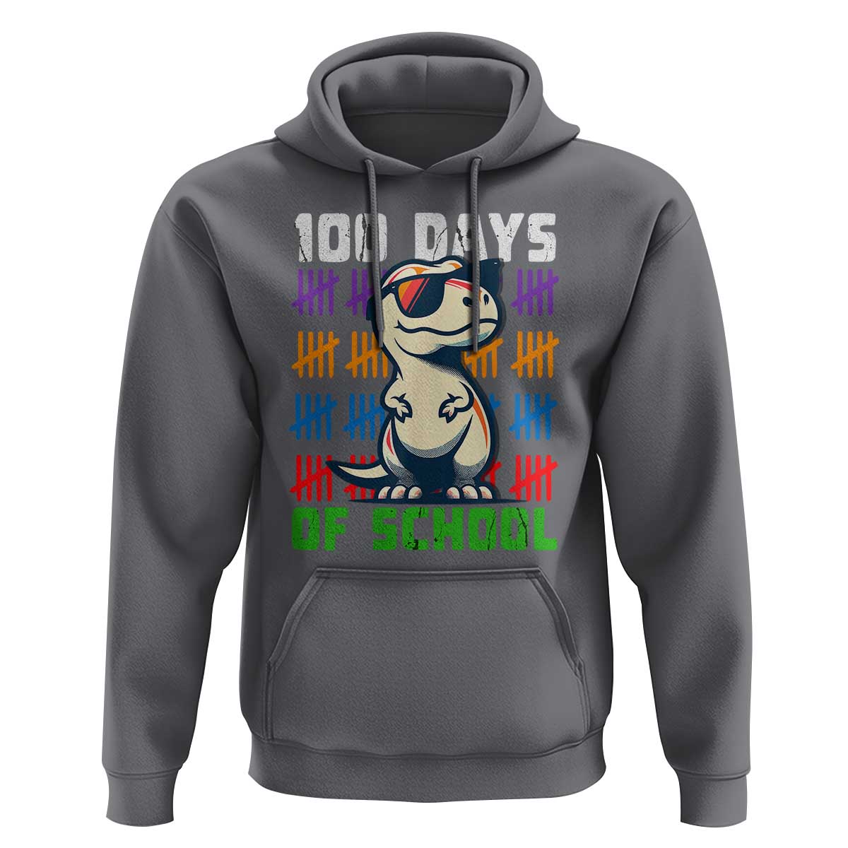 100 Days of School 100th Day Dino Hoodie