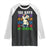 100 Days of School 100th Day Dino Raglan Shirt