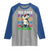 100 Days of School 100th Day Dino Raglan Shirt