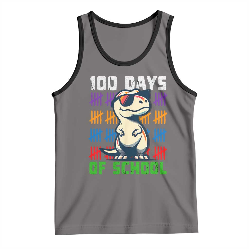 100 Days of School 100th Day Dino Tank Top