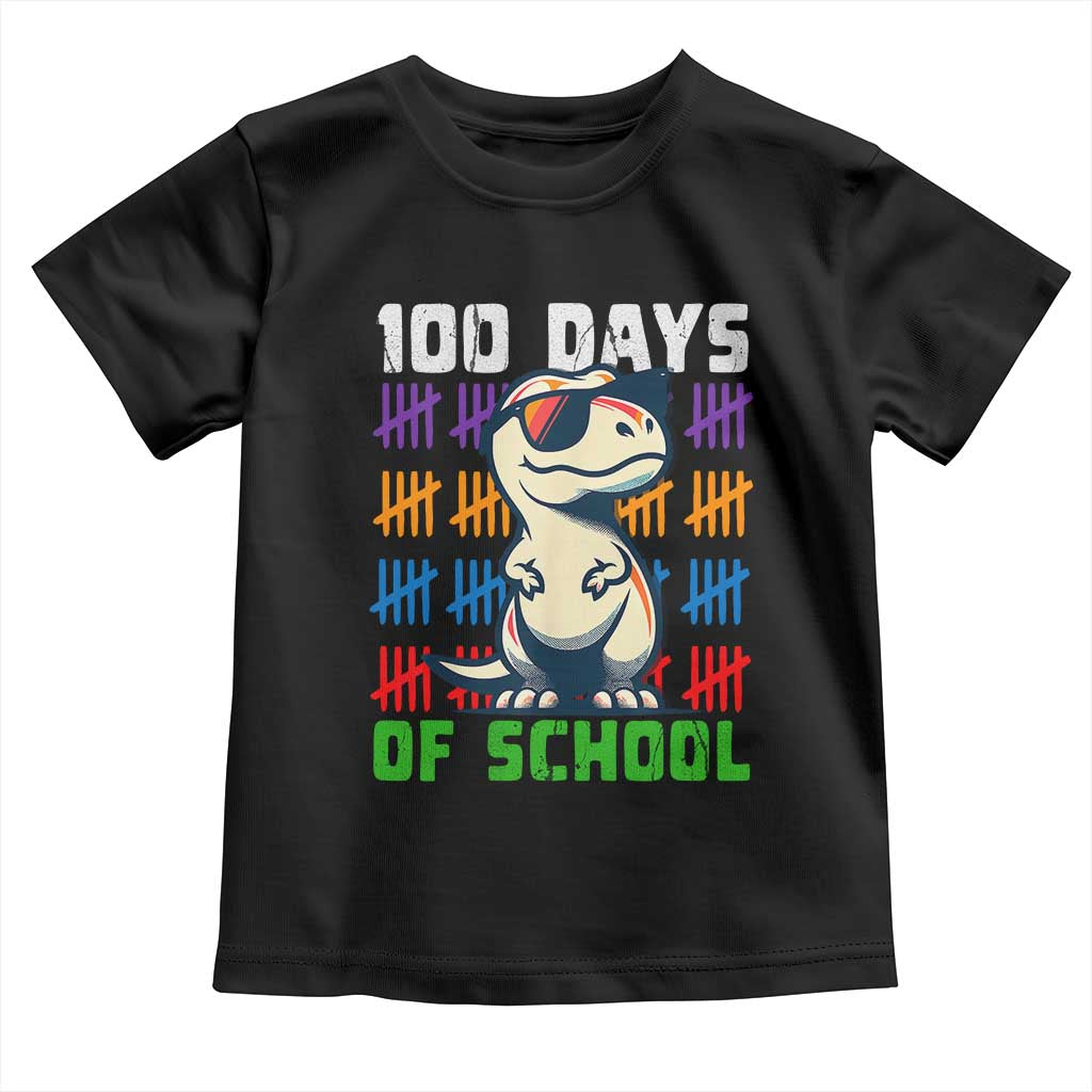 100 Days of School 100th Day Dino Toddler T Shirt