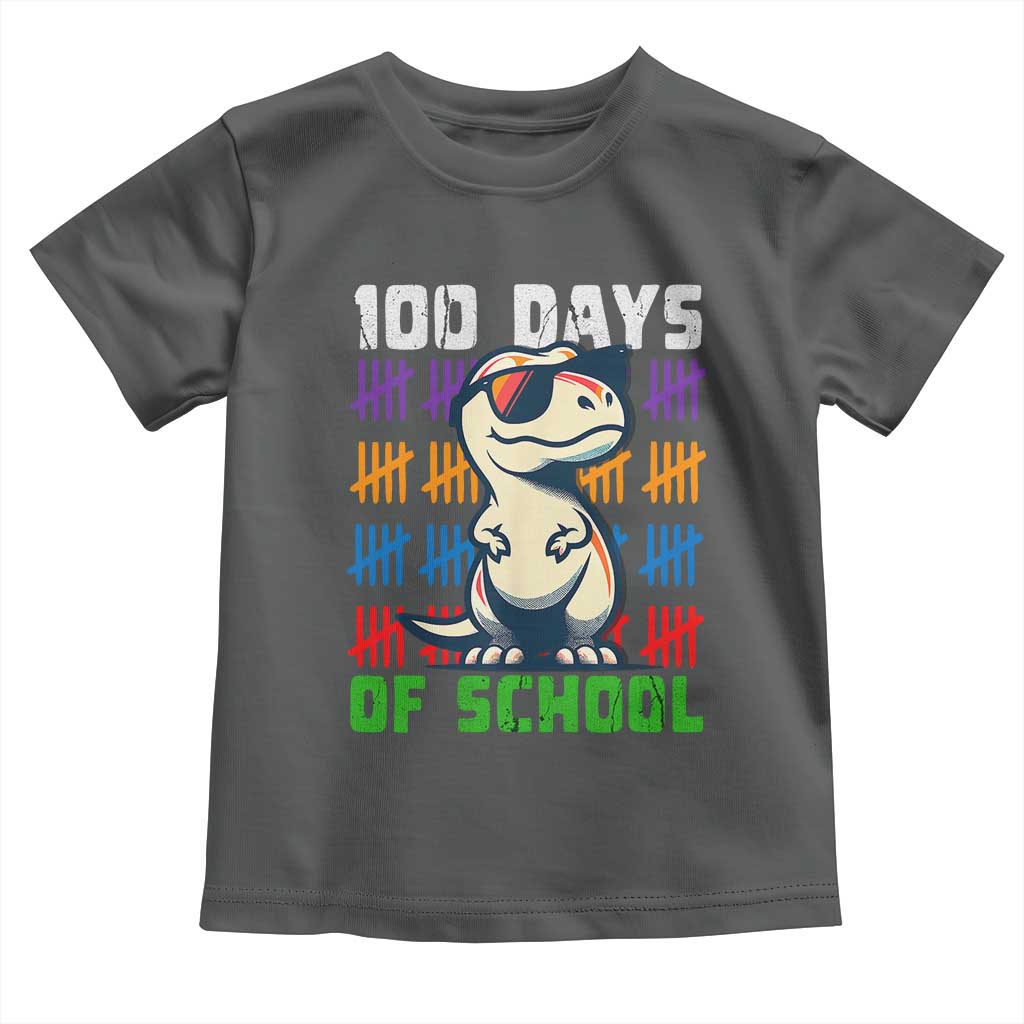 100 Days of School 100th Day Dino Toddler T Shirt