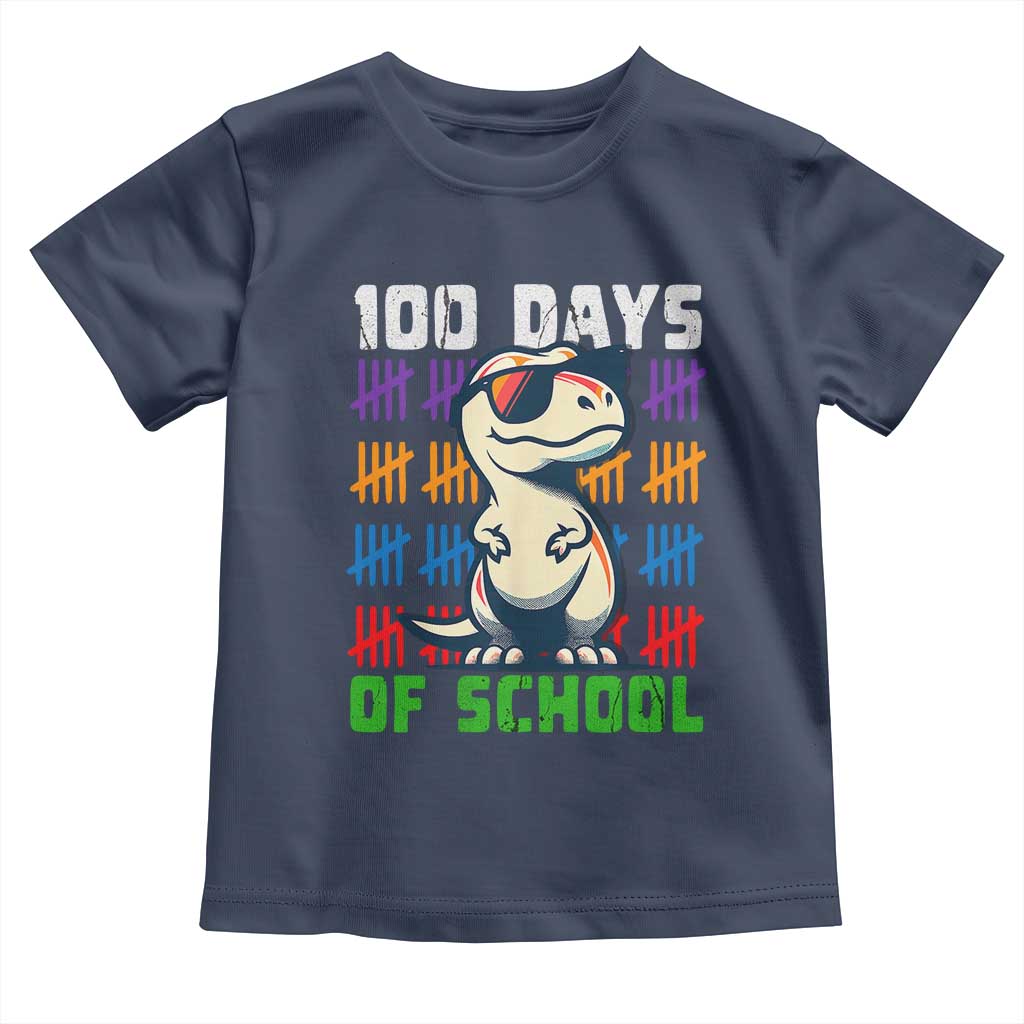 100 Days of School 100th Day Dino Toddler T Shirt
