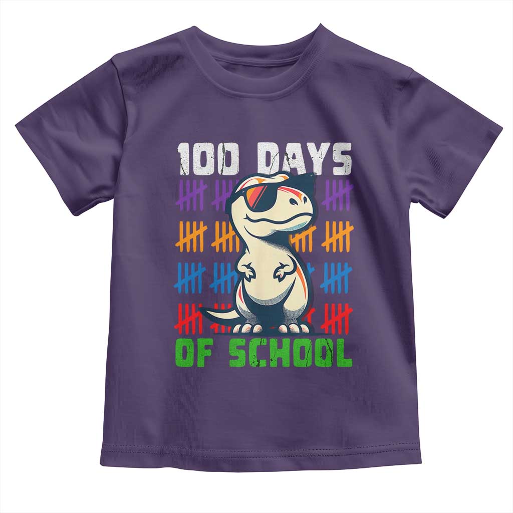 100 Days of School 100th Day Dino Toddler T Shirt