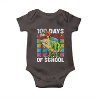 100th Day Of School Baby Onesie 100 Days Dino Dinosaur