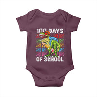 100th Day Of School Baby Onesie 100 Days Dino Dinosaur