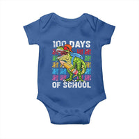 100th Day Of School Baby Onesie 100 Days Dino Dinosaur