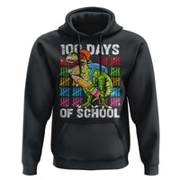 100th Day Of School Hoodie 100 Days Dino Dinosaur