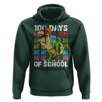 100th Day Of School Hoodie 100 Days Dino Dinosaur