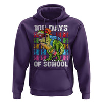 100th Day Of School Hoodie 100 Days Dino Dinosaur
