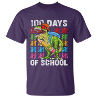 100th Day Of School T Shirt 100 Days Dino Dinosaur