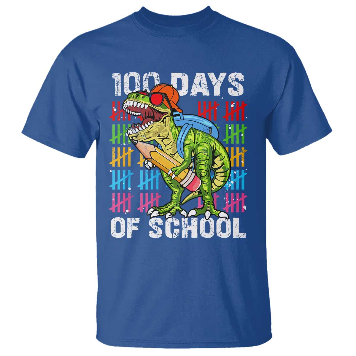 100th Day Of School T Shirt 100 Days Dino Dinosaur