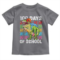 100th Day Of School Toddler T Shirt 100 Days Dino Dinosaur