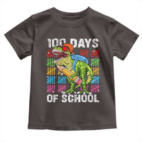 100th Day Of School Toddler T Shirt 100 Days Dino Dinosaur