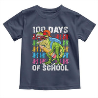 100th Day Of School Toddler T Shirt 100 Days Dino Dinosaur