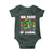 100 Days of School 100th Day Dino Baby Onesie Trex Dino Skateboard Skateboarding Boys Gift