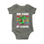 100 Days of School 100th Day Dino Baby Onesie Trex Dino Skateboard Skateboarding Boys Gift