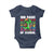 100 Days of School 100th Day Dino Baby Onesie Trex Dino Skateboard Skateboarding Boys Gift